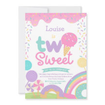 Candyland y helado, dos dulces cumpleaños