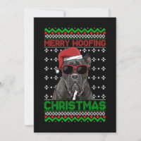 Cane Corso Dog Funny Merry Woofing Navidades