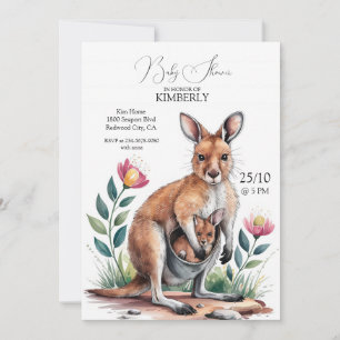 Invitación Canguro madre
