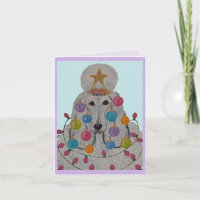 Caniche decorado para Navidad