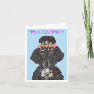 Invitación Caniche Fiesta Princesa