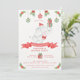 Invitación Canje de regalos de cena de Elefantes Blancos Navi