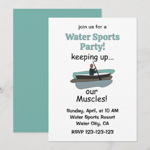 Invitación Canoa en kayak Mantenimiento de nuestros músculos 