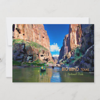 Invitación Cañón Mariscal del Parque Nacional de Texas Big Be