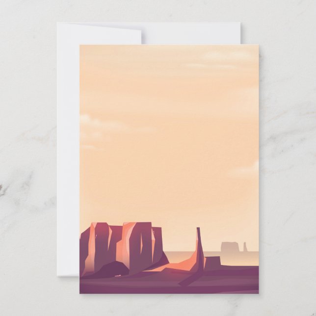 Invitación Cañones del desierto (Reverso)