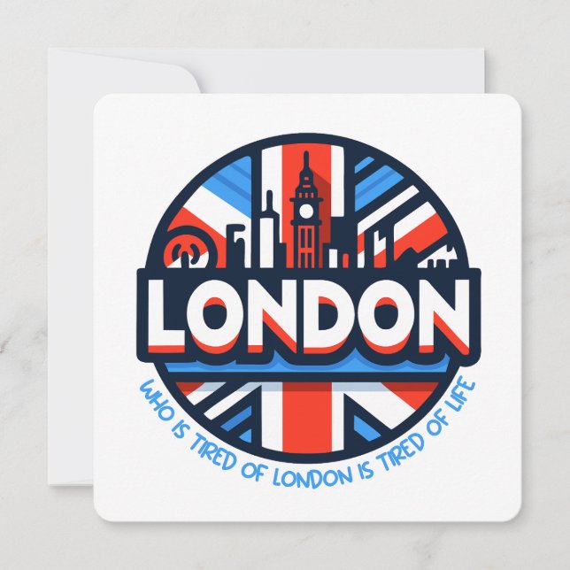 Invitación Cansado de Londres (Anverso)