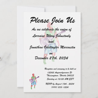 Invitación cantante de guitarra acústica