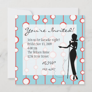 Invitación Cantante de salón