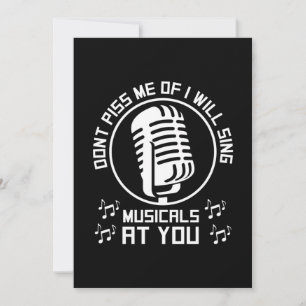 Invitación Cantante de Teatro Broadway