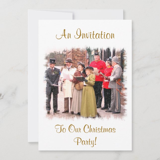 INVITACIÓN CANTANTES DE CAROL NAVIDADES VICTORIANOS (Anverso)