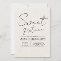 Canva blanca simple y elegante 16ª fiesta de cumpl