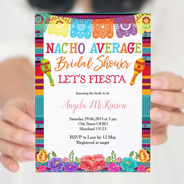 Invitación Caos florales mexicanos Nacho Ducha Británica Prom (Subido por el creador)