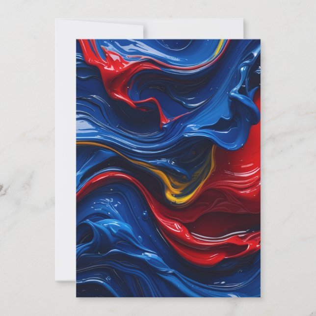 Invitación Capas Sobre Capas De Pintura (Anverso)