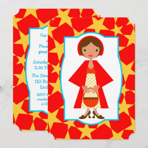 Invitación Caperucita roja