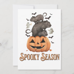 Invitación Capibara de Halloween