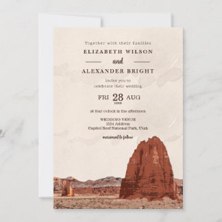 Invitación Capitol Reef NP Utah Catedral de la Catedral de la