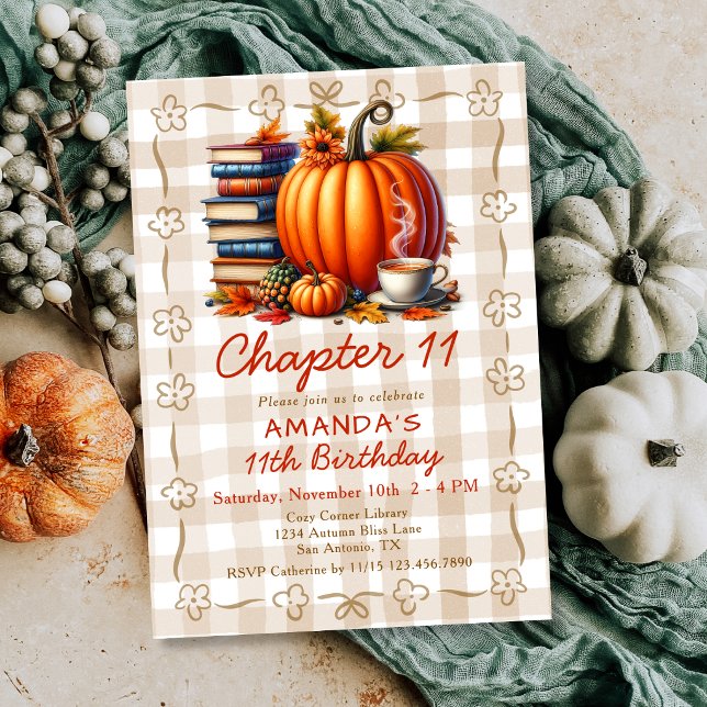 Invitación Capítulo 11 Tema de libro Historieta Cumpleaños 11 (Subido por el creador)