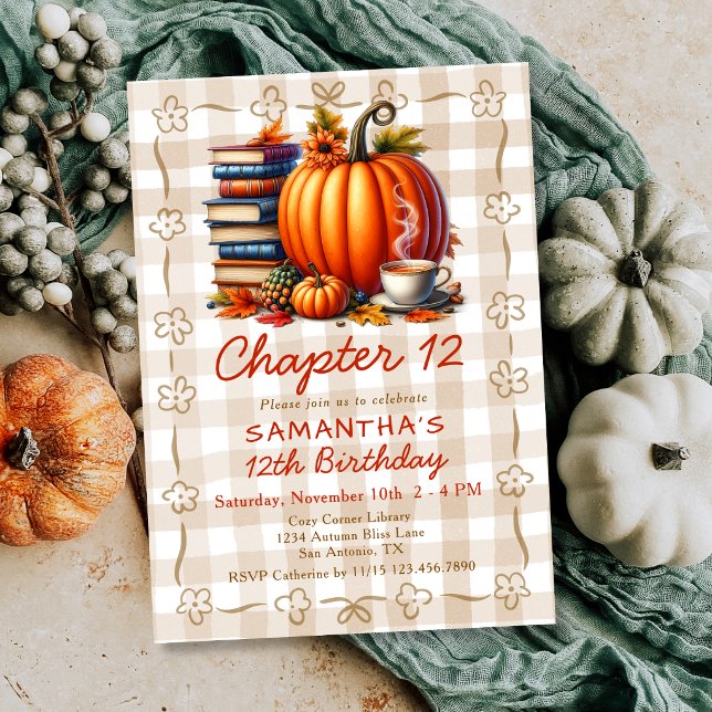 Invitación Capítulo 12 Libro Cuento de hadas Fiesta de cumple (Subido por el creador)