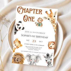 Invitación Capítulo 1 Libro de historias Jungle Safari Primer