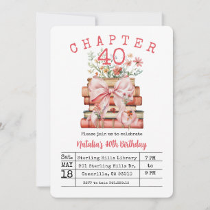 Invitación Capítulo 40 Cumpleaños