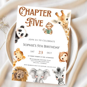 Invitación Capítulo Dos cuadernos de cuentos Safari de la jun