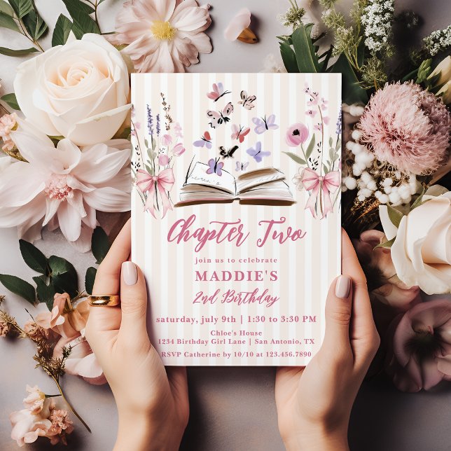 Invitación Capítulo Dos Libro de Cuentos de la Mariposa Rosa  (Subido por el creador)