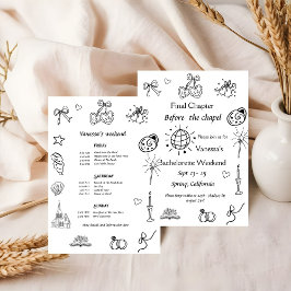 Invitación Capítulo final antes de la capilla Libro de Bachel