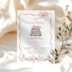 Invitación Capítulo nuevo Arco rosa flor silvestre Baby Showe