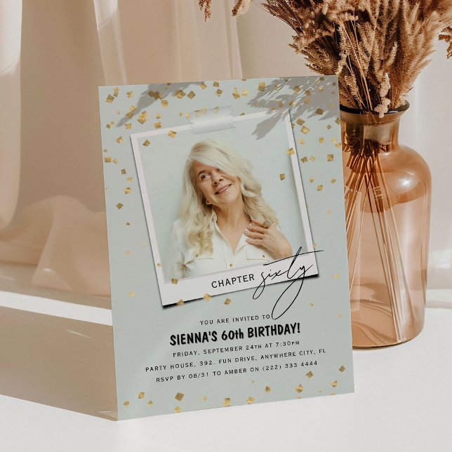 Invitación Capítulo Sesenta Cumpleaños 60 Moderno Divertido F (Subido por el creador)