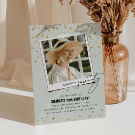 Invitación Capítulo Setenta Divertida Foto Cumpleaños 70