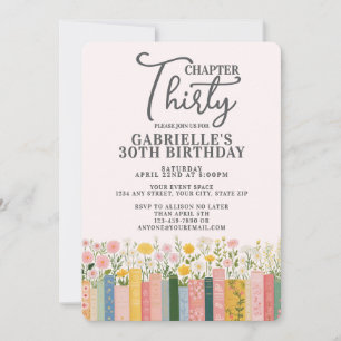 Invitación Capítulo Treinta Libro de Historias Florales Cumpl