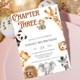 Invitación Capítulo Tres cuadernos de historias Selva Safari