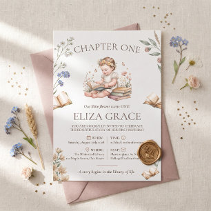 Invitación Capítulo Uno Cumpleaños De Cuentos Primera Cumplea