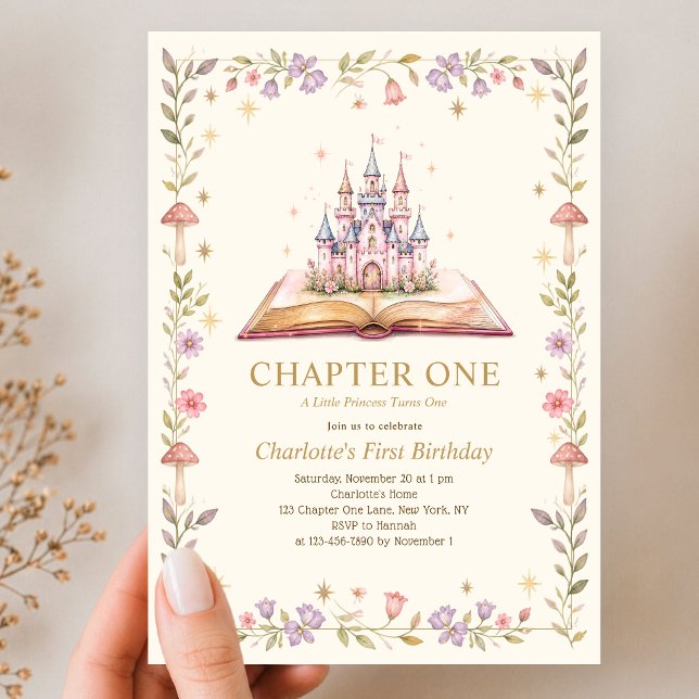 Invitación Capítulo Uno Cumpleaños Libro de Cuentos de Hadas (Subido por el creador)