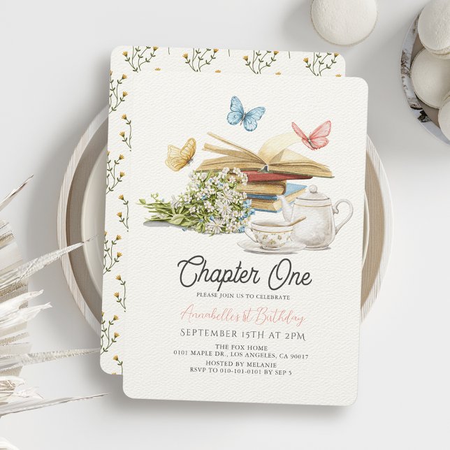 Invitación Capítulo Uno Libro de historias sobre mariposas de (Subido por el creador)