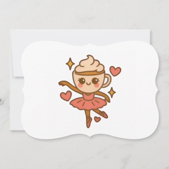 Invitación Cappuccina Ballerina Italian Ausweis (Anverso)