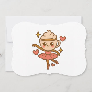 Invitación Cappuccina Ballerina Italian Ausweis