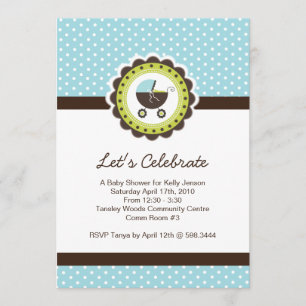 Invitación caprichosa a Baby Shower