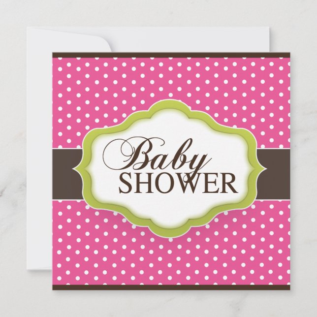Invitación caprichosa a Baby Shower (Anverso)