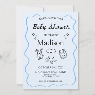 Invitación caprichosa a Baby Shower - Icono de man