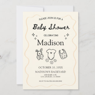 Invitación caprichosa a Baby Shower - Icono de man