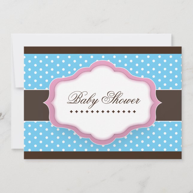 Invitación caprichosa de Baby Shower : 5"x7" (Anverso)