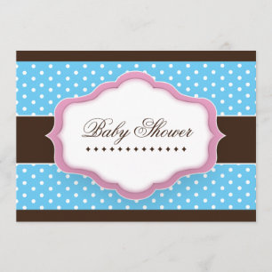 Invitación caprichosa de Baby Shower : 5"x7"