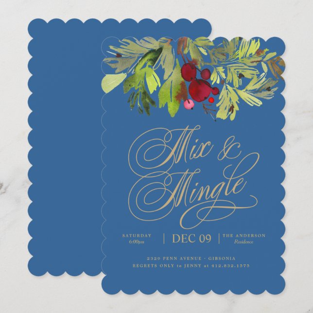 Invitación caprichosa de la celebración de días (Anverso / Reverso)