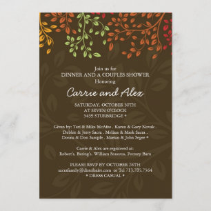 Invitación caprichosa del fiesta de compromiso de