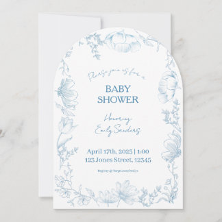 Invitación caprichosa para baby shower al estilo D