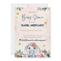Invitación caprichosa para baby shower – Lindo y p