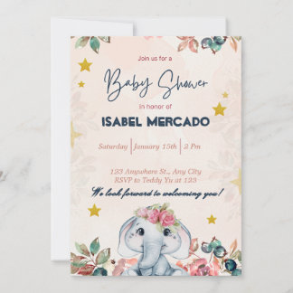 Invitación caprichosa para baby shower – Lindo y p