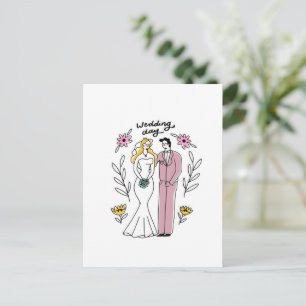 Invitación caprichosa para el "Día de la Boda" - A