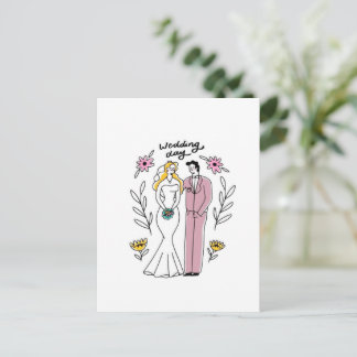 Invitación caprichosa para el "Día de la Boda" - A